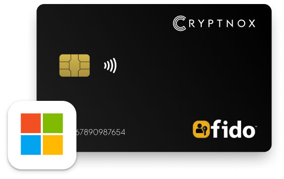 How to setup Cryptnox FIDO2 card for Microsoft account