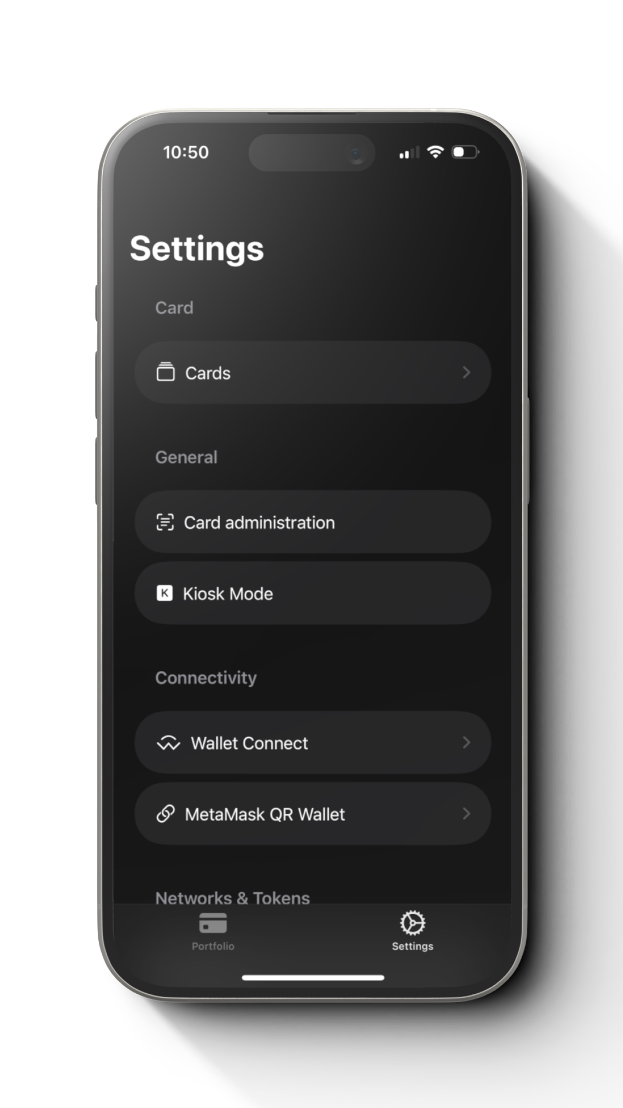 Connect MetaMask with Cryptnox App and Card