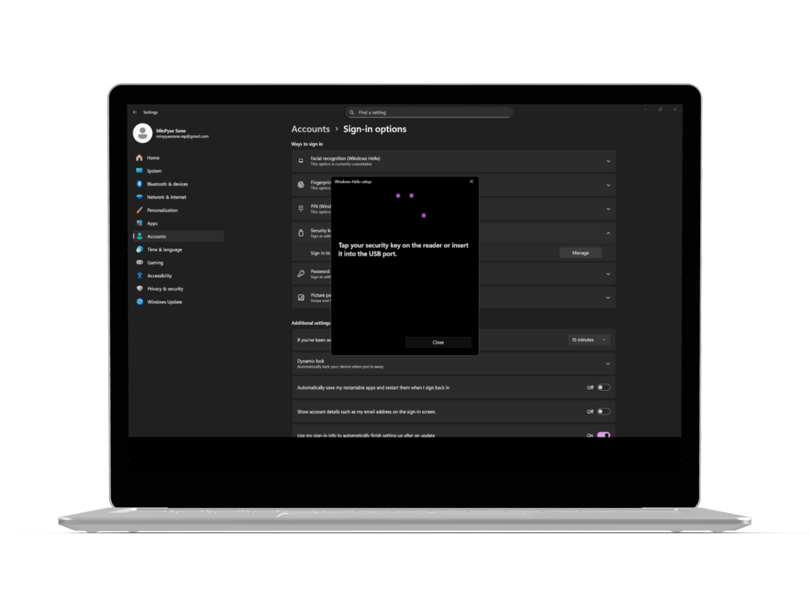 How to reset Cryptnox FIDO2 card for Windows 2