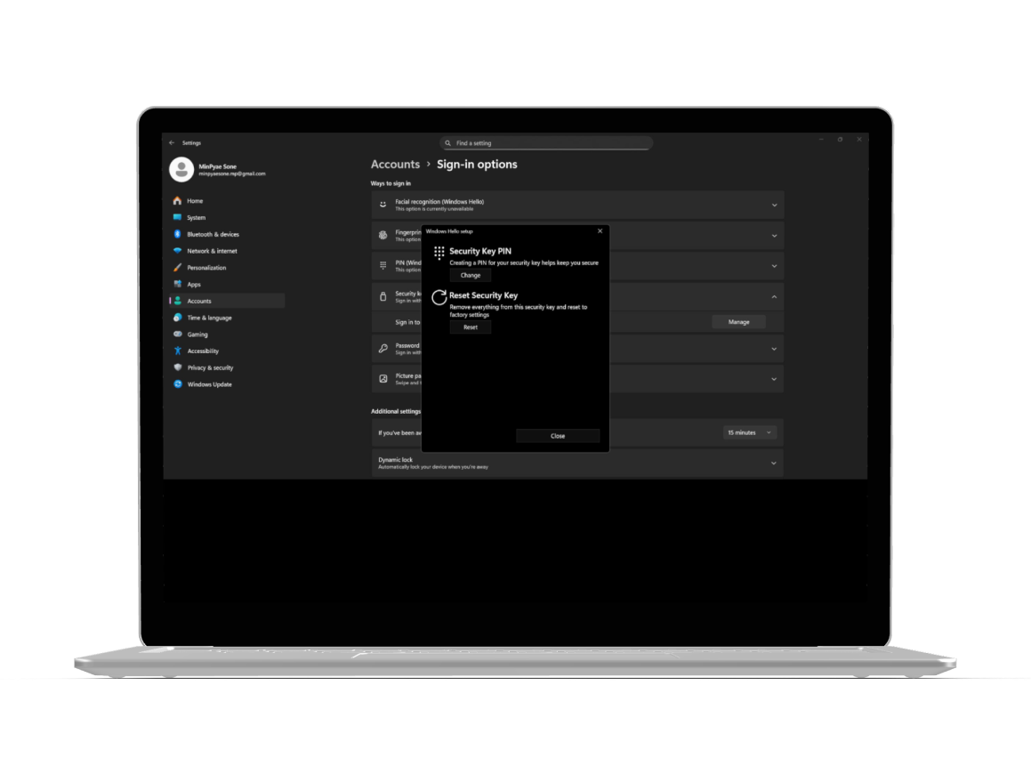 How to reset Cryptnox FIDO2 card for Windows 3
