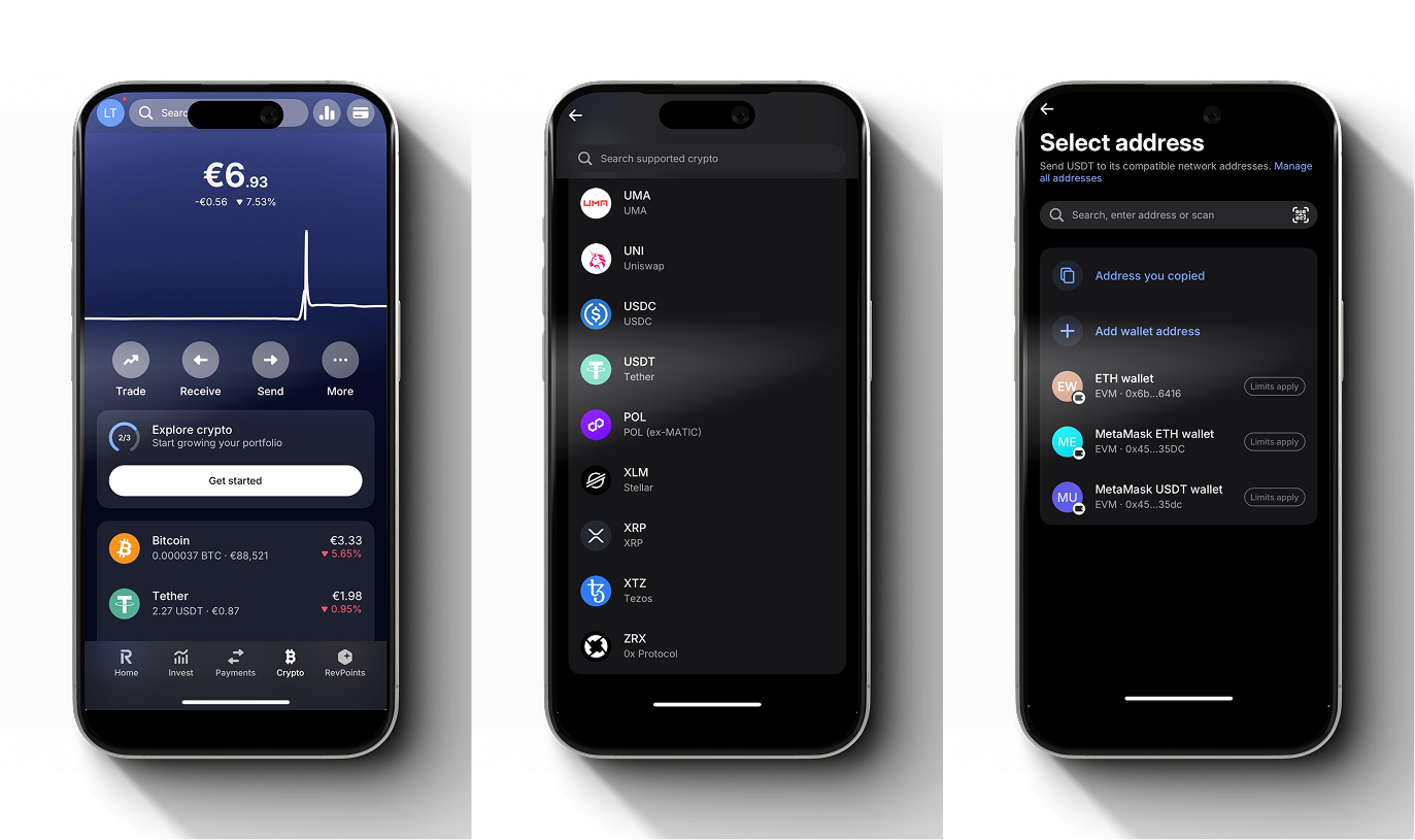 Initiate withdrawal from Revolut