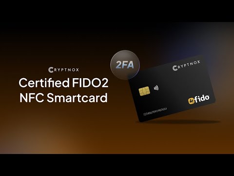 Cryptnox FIDO2 security key NFC smart card video