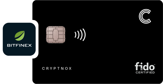 Cryptnox FIDO2 card for Bitfinex account​