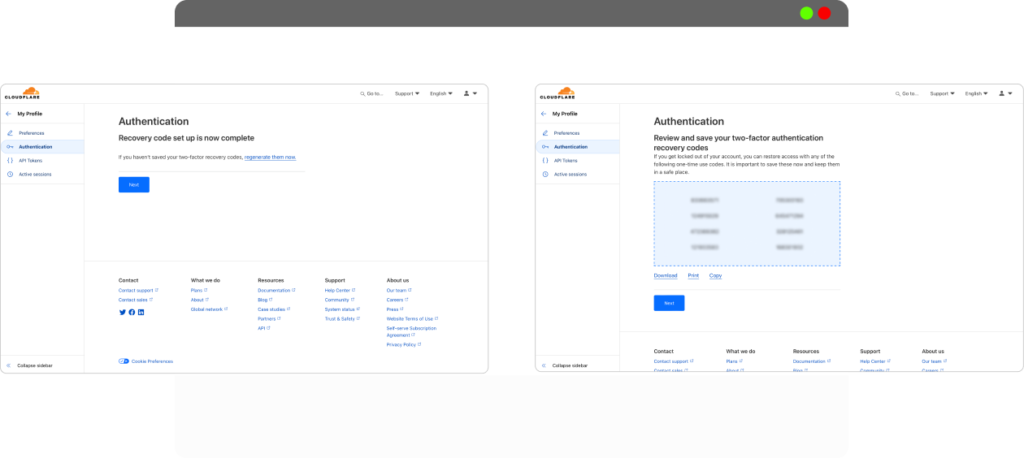 Cryptnox FIDO2 card for Cloudflare account