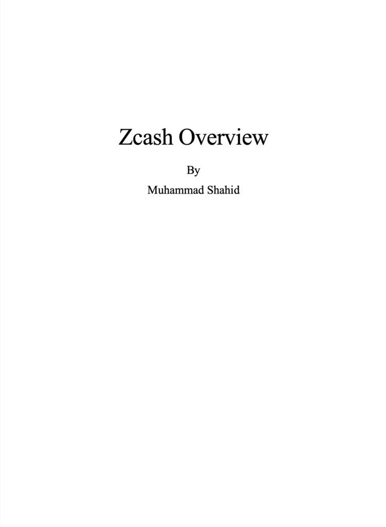 Zcash Overview