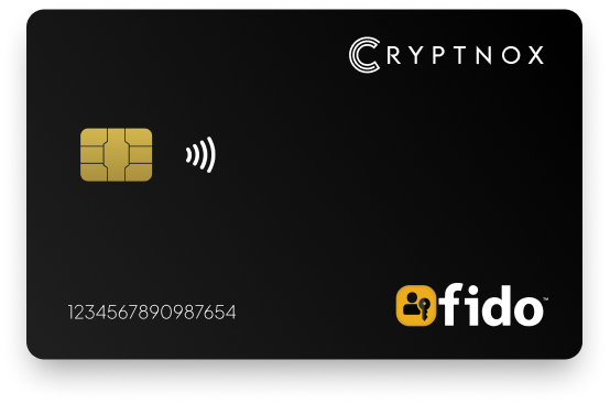 Cryptnox FIDO2 security key NFC smart card