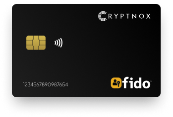 Cryptnox FIDO2 security key smart card