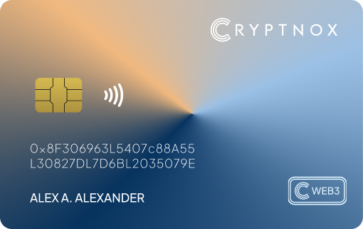 Cryptnox crypto hardware wallet NFC card