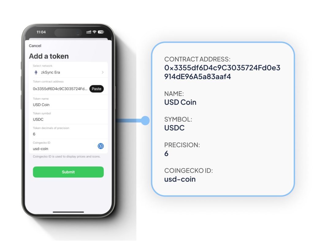 Add a token