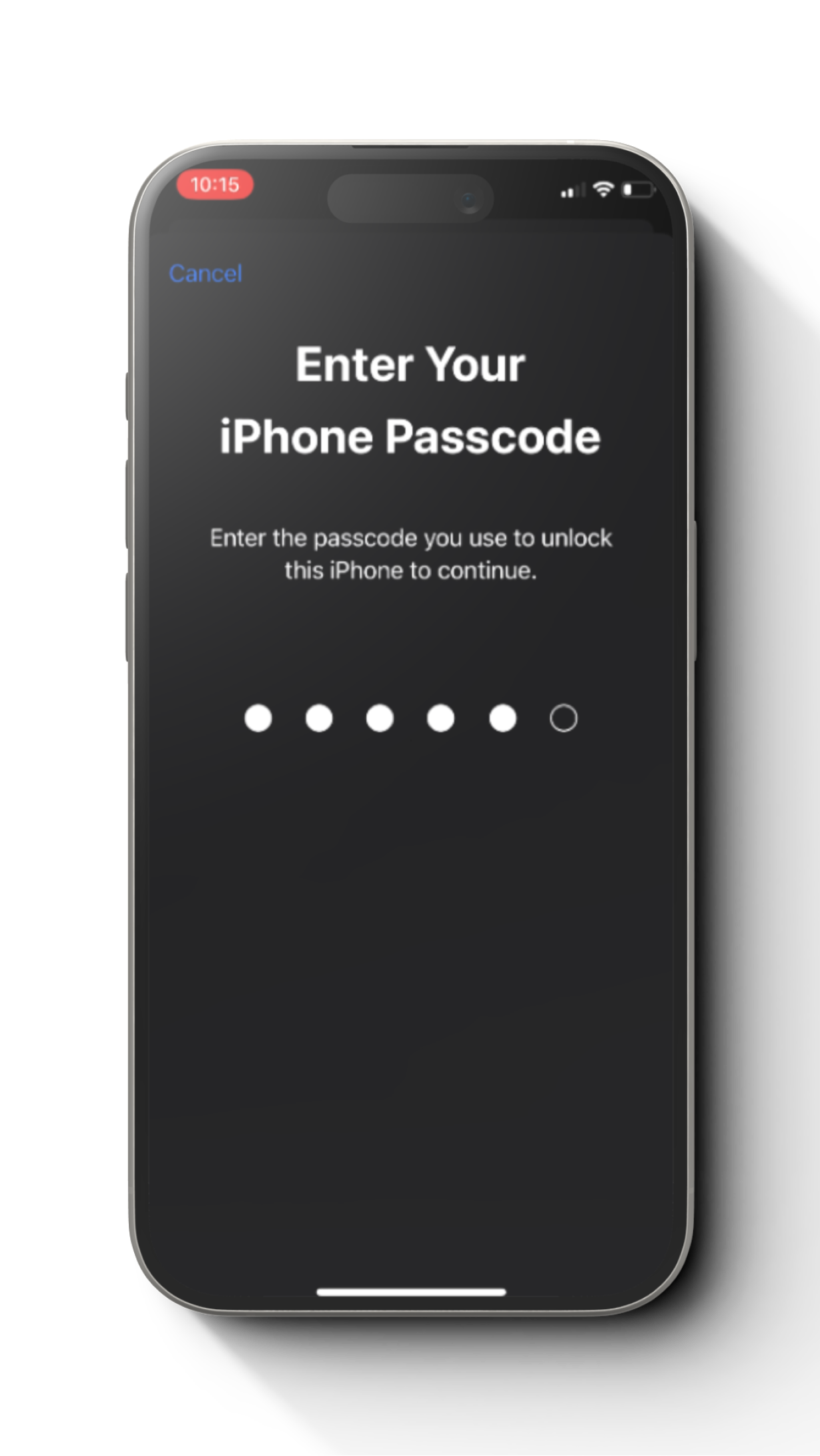 Step 21 security keys selection for passkey on iPhone Apple ID setup