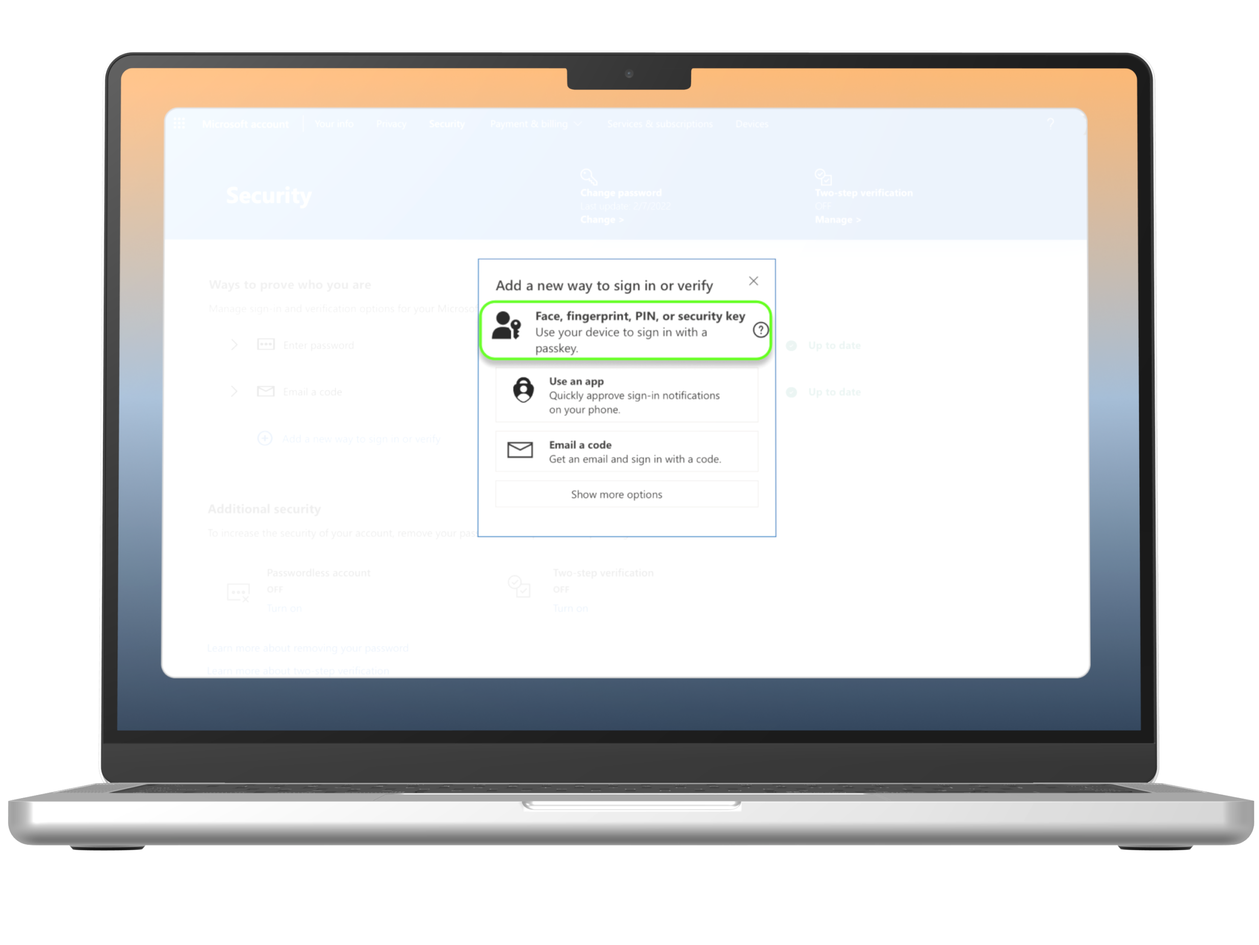 FIDO2 Card for Microsoft Account