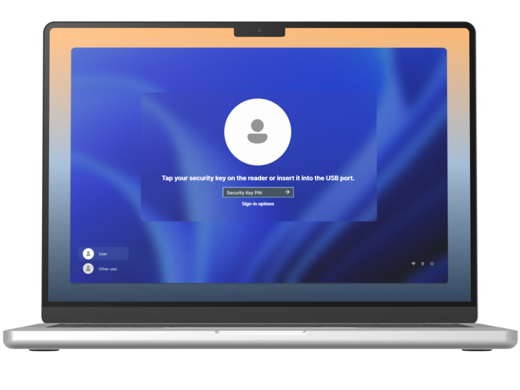 Step 17: Cryptnox security key card display for FIDO2 card for Windows setup