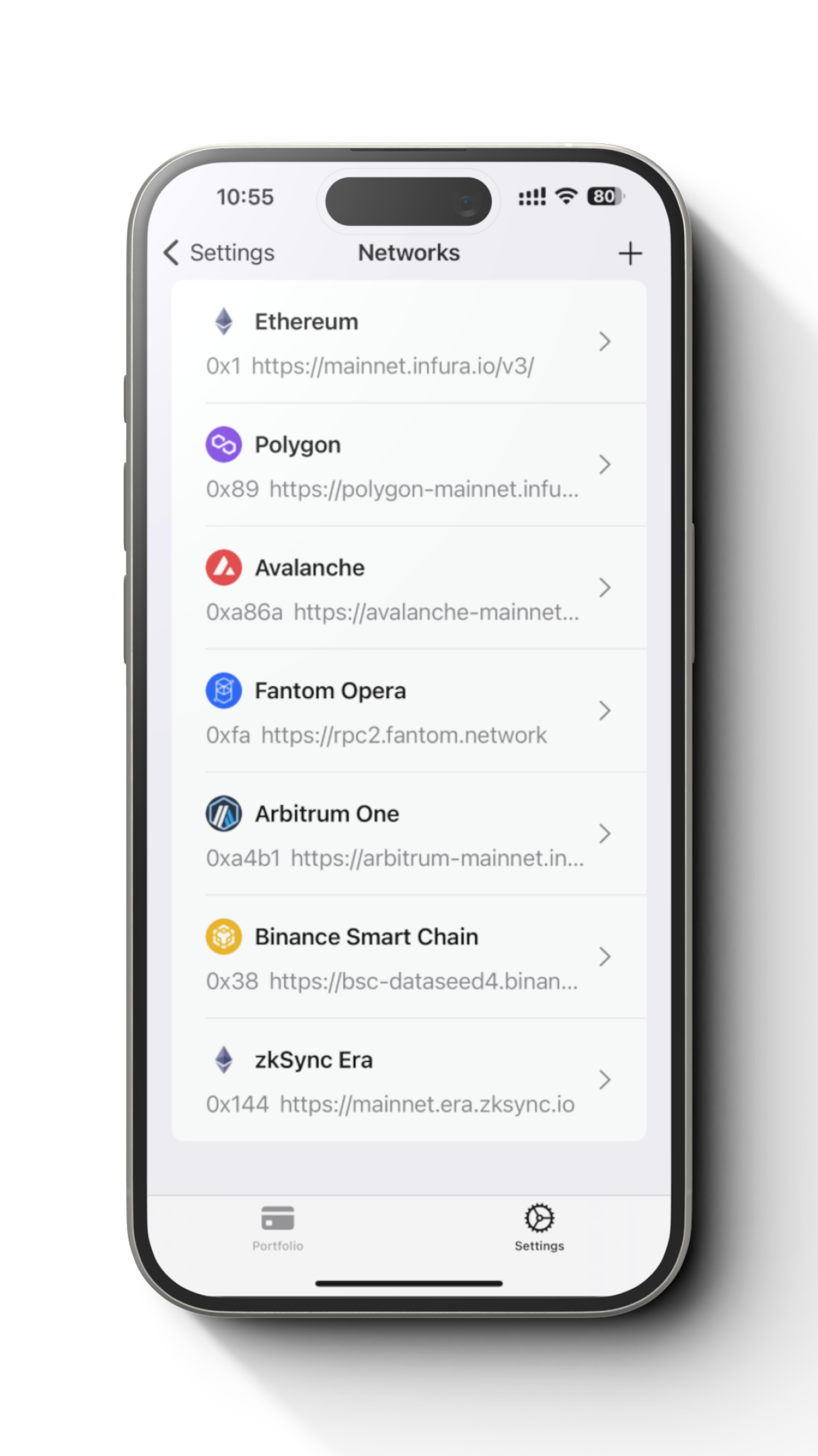 Step 28: add a new network mobile display showing a selection screen