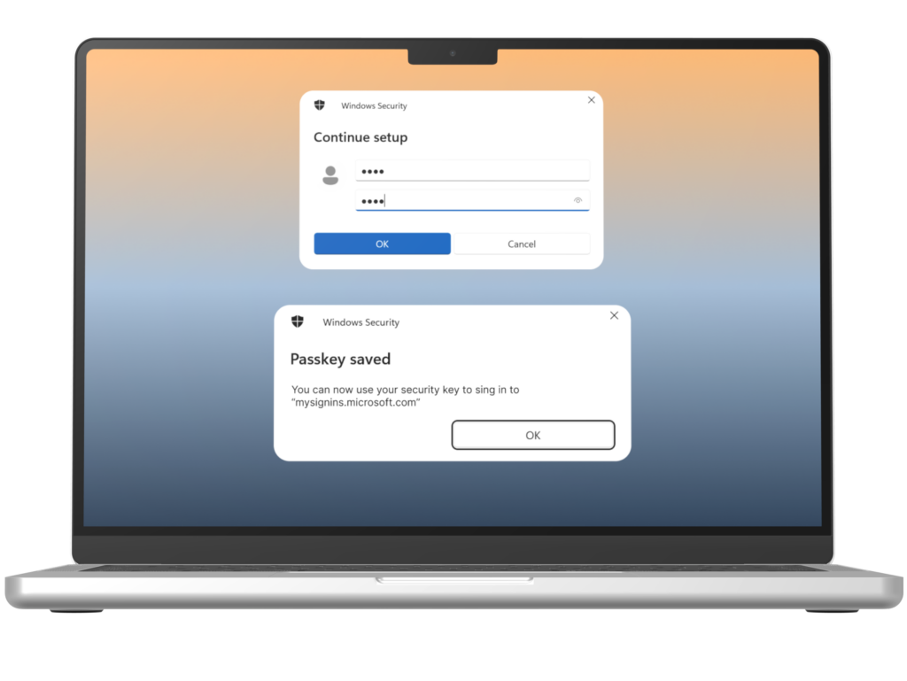 Step 18, complete verification with a passkey on Binance account