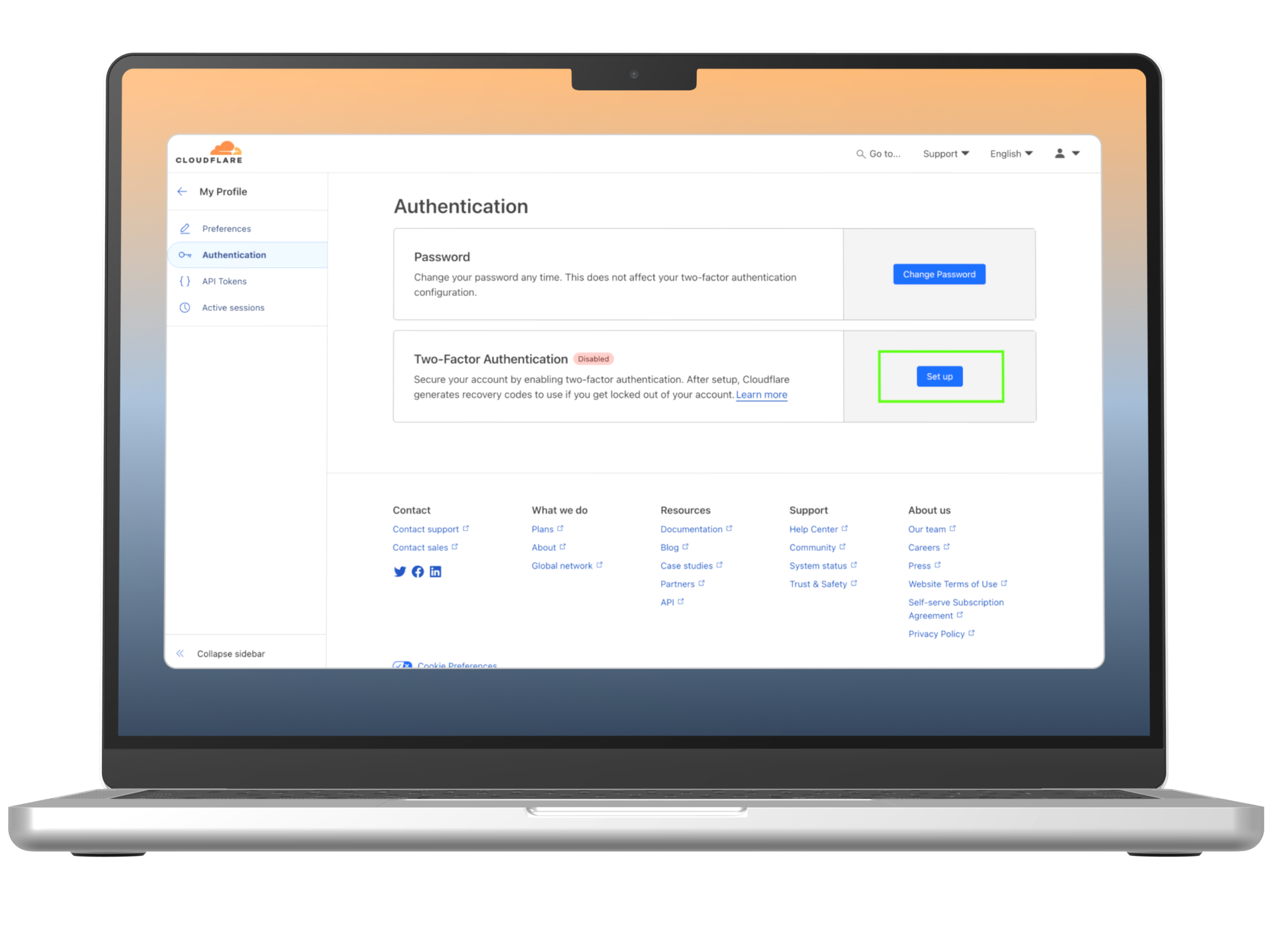 Step 25 card visual for Cryptnox FIDO2 card for Cloudflare account