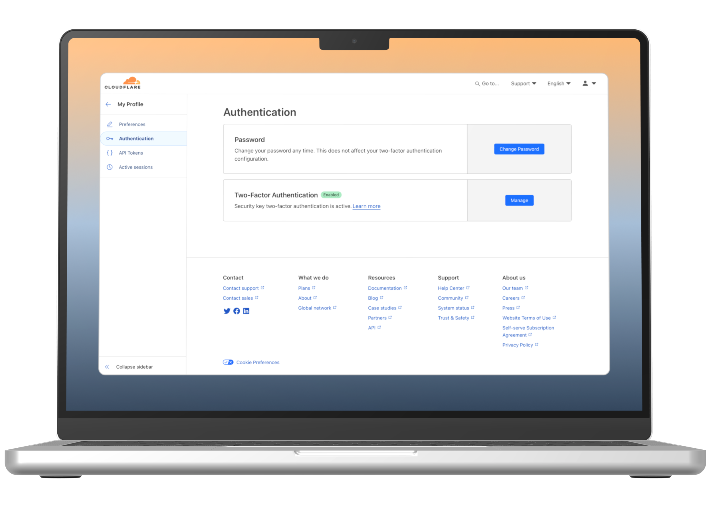 Step 27 card visual for Cryptnox FIDO2 card for Cloudflare account