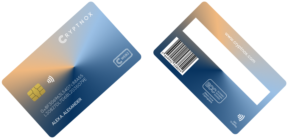 Cryptnox card issuance platform workflow