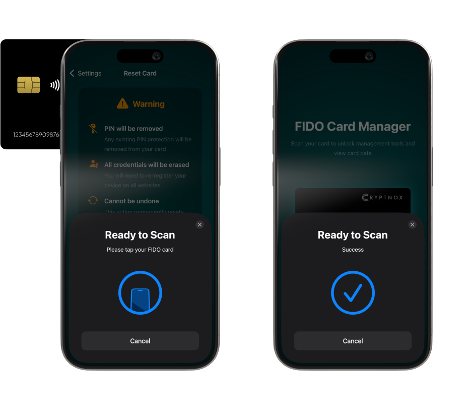 How to reset PIN for the FIDO2 card1