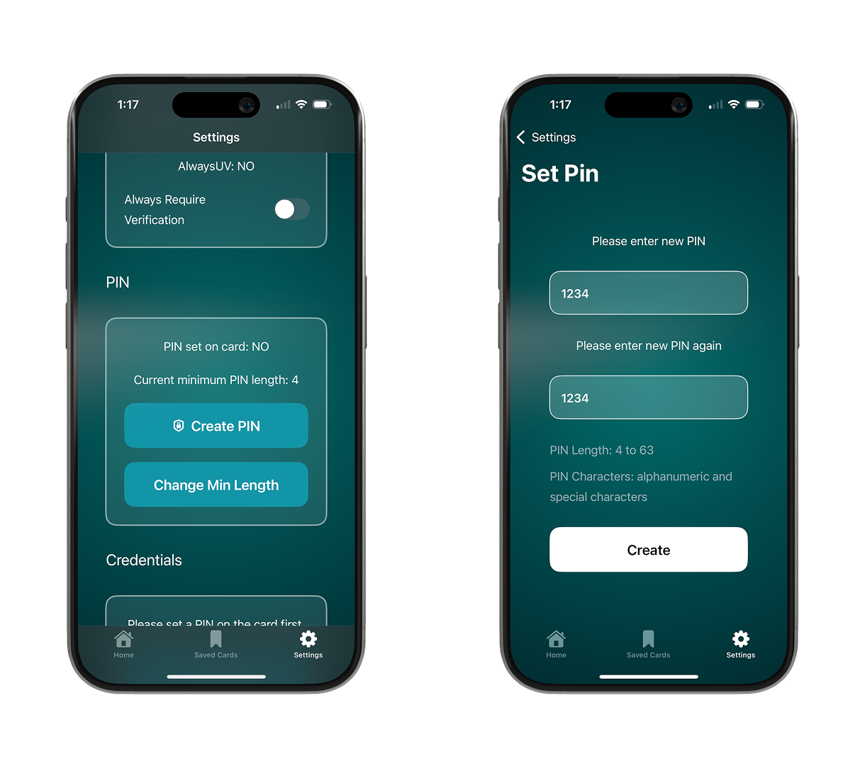 How to set PIN for the FIDO2 card2