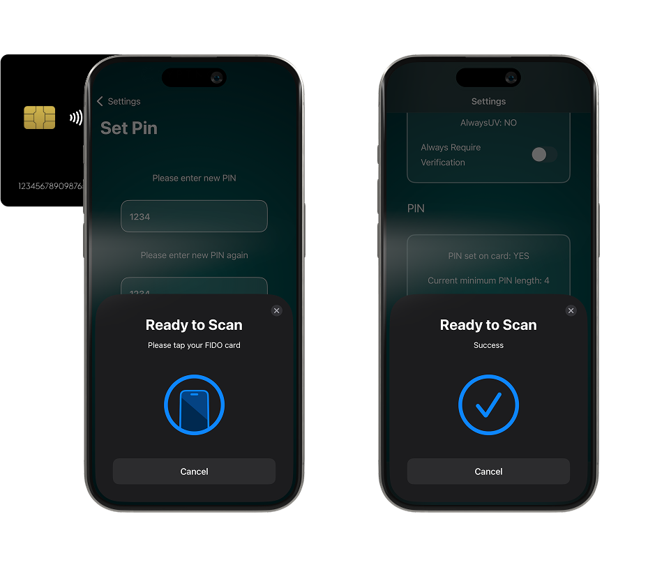 How to set PIN for the FIDO2 card5
