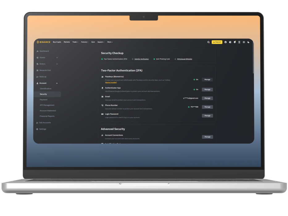 How to setup Cryptnox FIDO2 card for Binance account