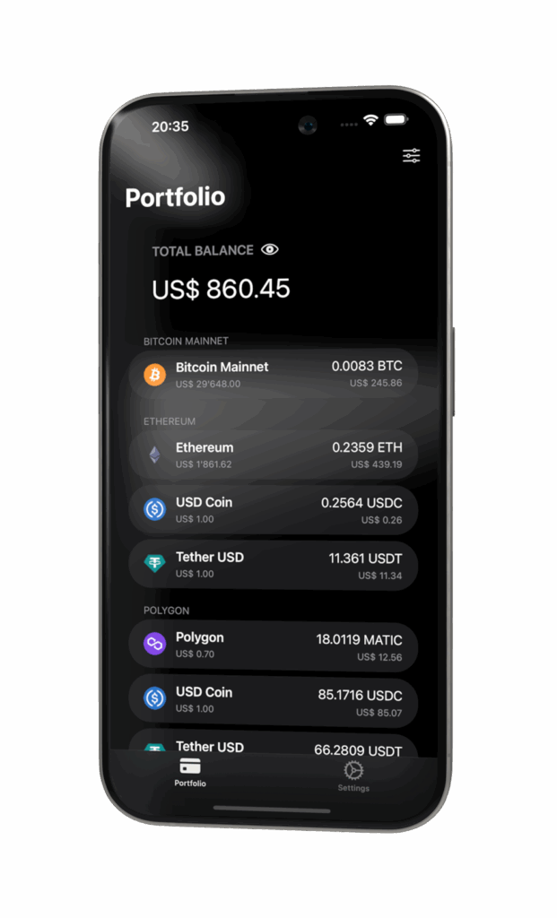 Cryptnox white label mobile wallet app