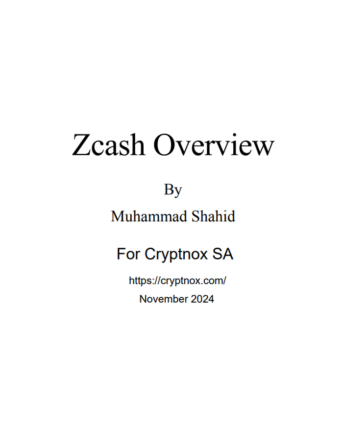 Zcash Overview