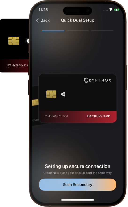 Quick dual setup - Backup Card