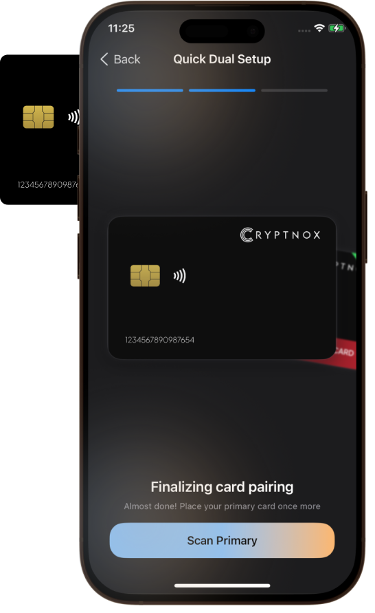 Quick dual setup - card pairing