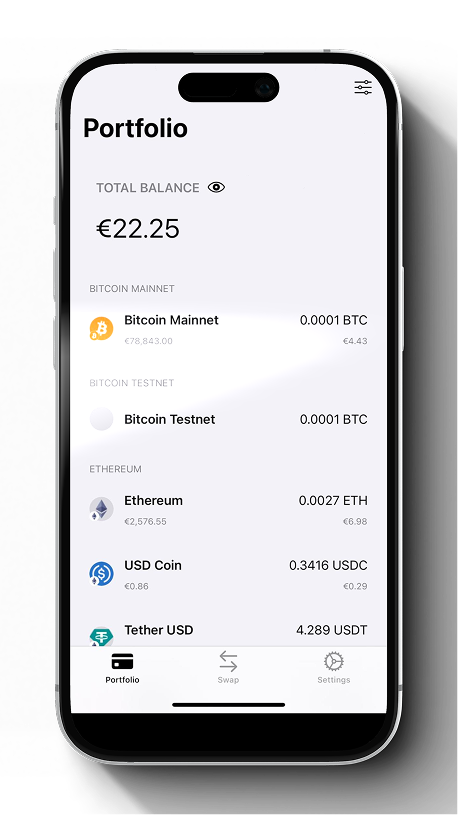Step 1: Cryptnox card signs a transaction to send & receive USDT coins