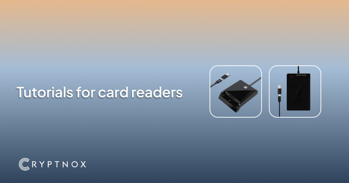 Cryptnox Card Reader Tutorials — Contact, NFC, Click-to-Tap, SIM | Cryptnox