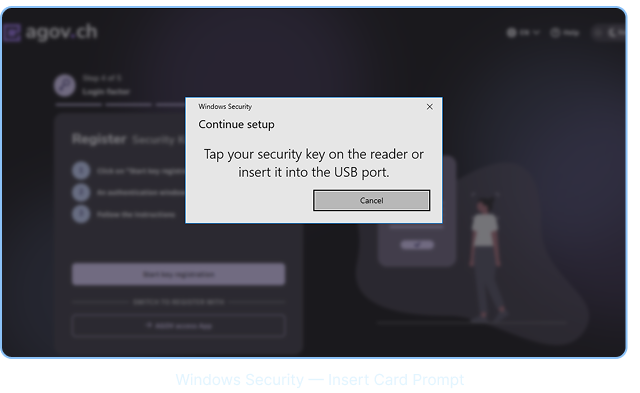Windows Security — Insert Card Prompt
