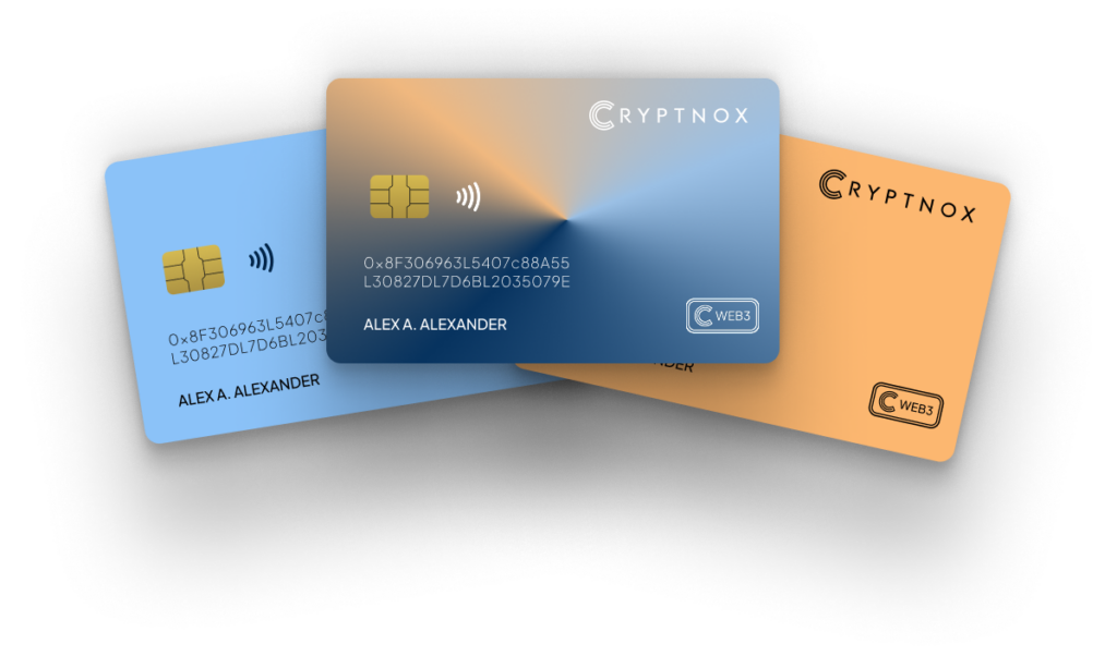 Cryptnox white label crypto wallet cards for Card Wallet as a Service issuers