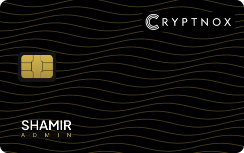 Cryptnox Shamir Admin card — PIN reset under strict control