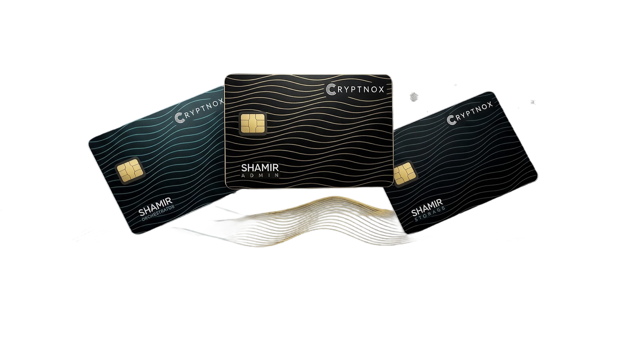 Cryptnox Shamir Secret Sharing card set — institutional key backup smart cards